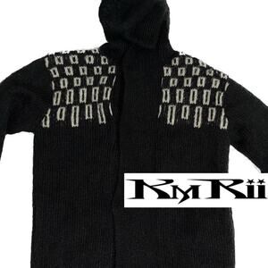 Kmrii mohair monolith hoodie double